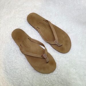 Rainbow Sandals Tropics Melon Peach Womens 10 Excellent